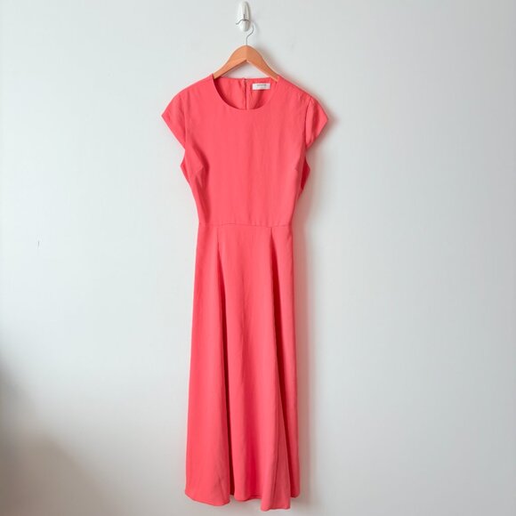 Aritzia Babaton Hamptons Midi Dress Fresco Pink Size 4 - Picture 1 of 7